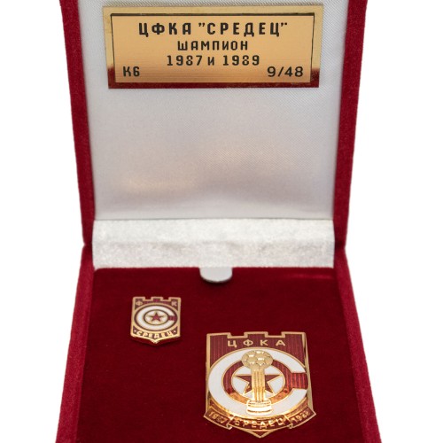 Set K6 CFKA Sredets Champion 1987 and 1989