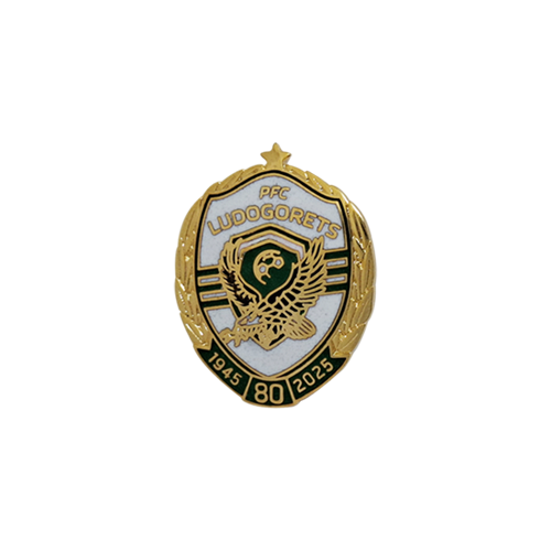 Jubilee badge 80 years Ludogorets white