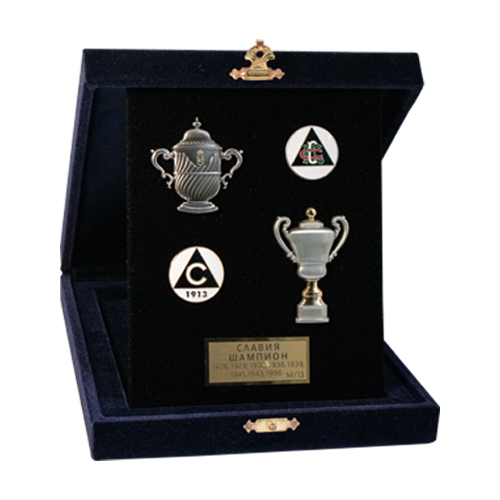 Set of Slavia Champion badges