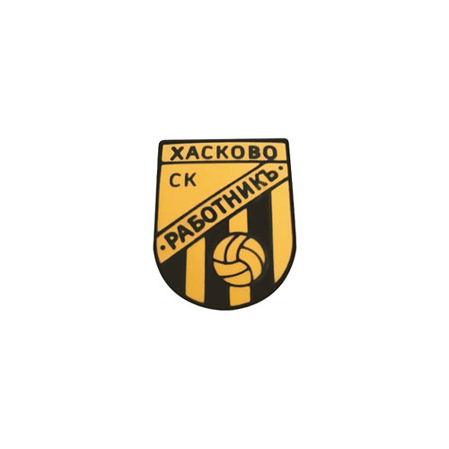 Значка Работникъ Хасково черен никел