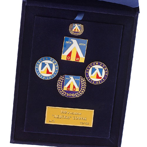 Sets badges 100th Anniversary Levski - Sofia - L11