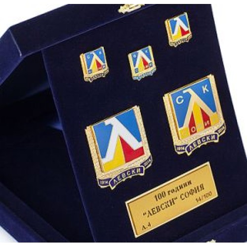 Sets badges 100th Anniversary Levski - Sofia - L4